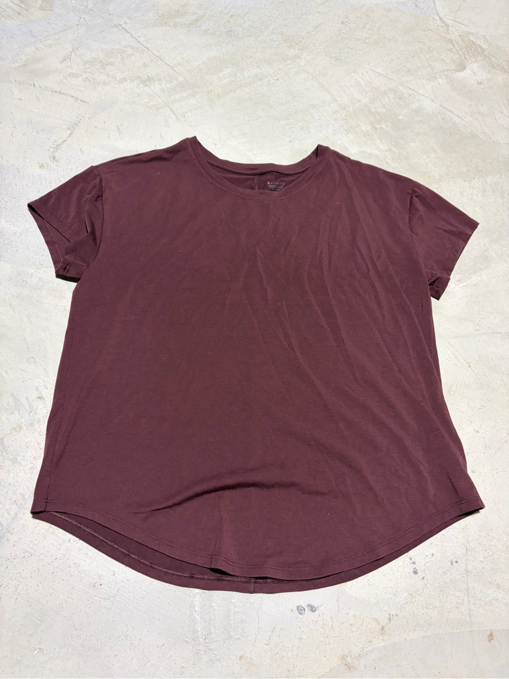 Athleta Women's Crewneck Tee Burgundy small